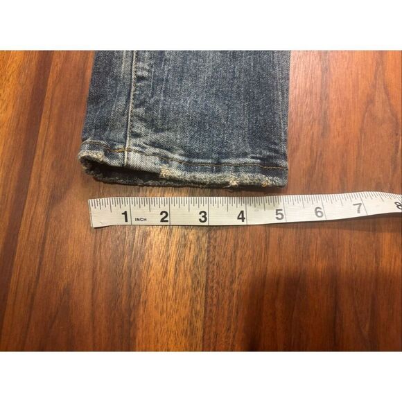 Jordan Craig Men’s Blue Faded Ripped Knees Skinny Jeans Light Washed Size 32/32 - Picture 6 of 8